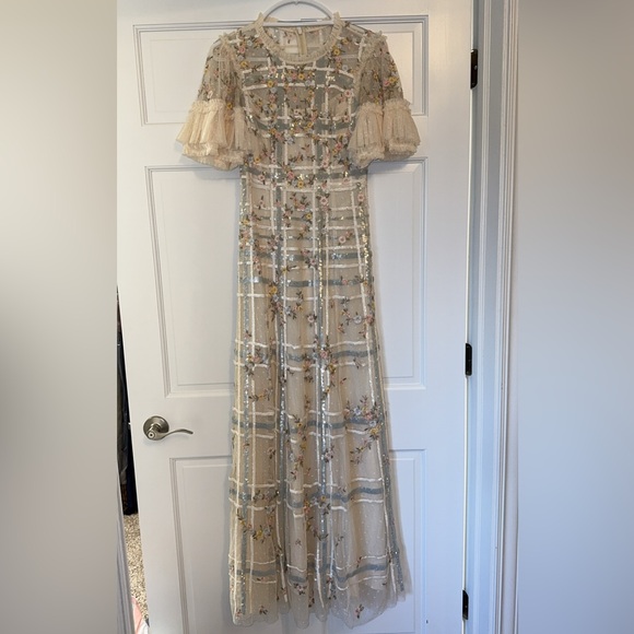 Needle & Thread Dresses & Skirts - Needle & Thread Floral Embroidered Maxi Dress